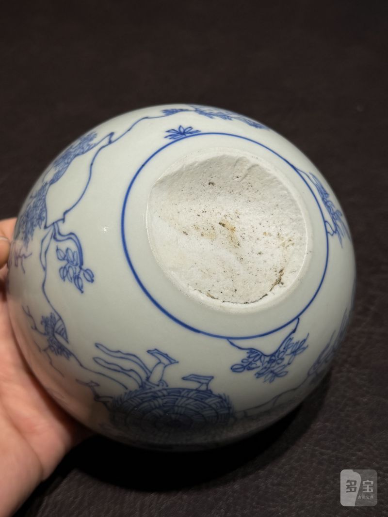 明天启 青花“赵州公案”人物故事图小缸 - 图14